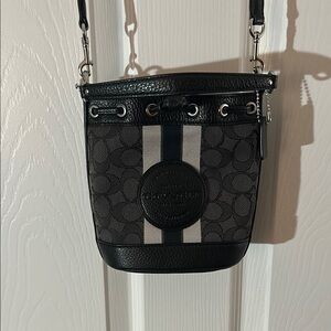 Coach Mini Dempsey Black and Gray Women's Bag